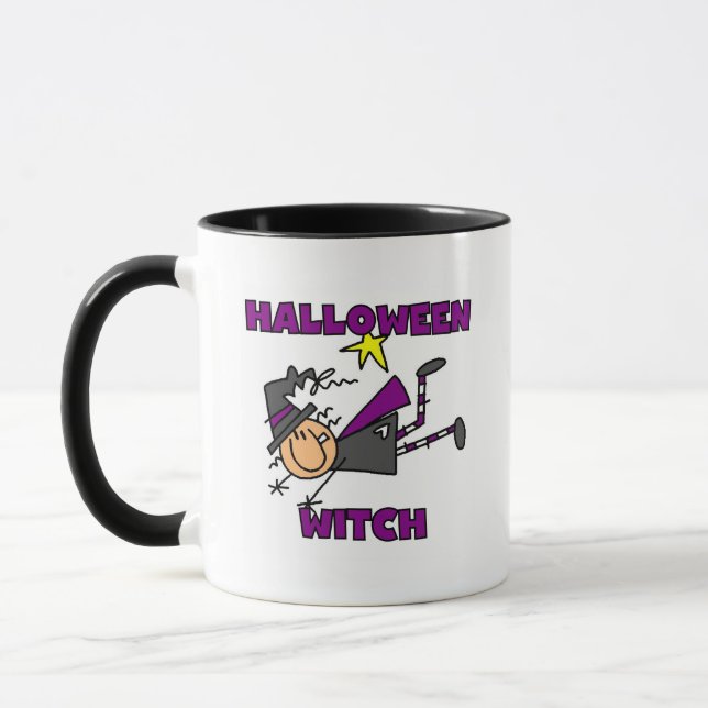 Halloween Hexen T - Shirt und Geschenke Tasse (Links)