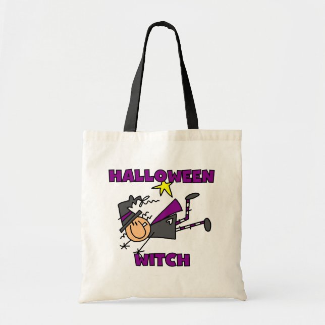 Halloween Hexen T - Shirt und Geschenke Tragetasche (Vorne)