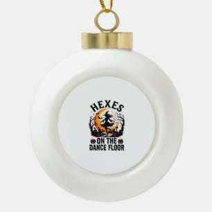 Halloween Hexen Tanz Nacht Keramik Kugel-Ornament
