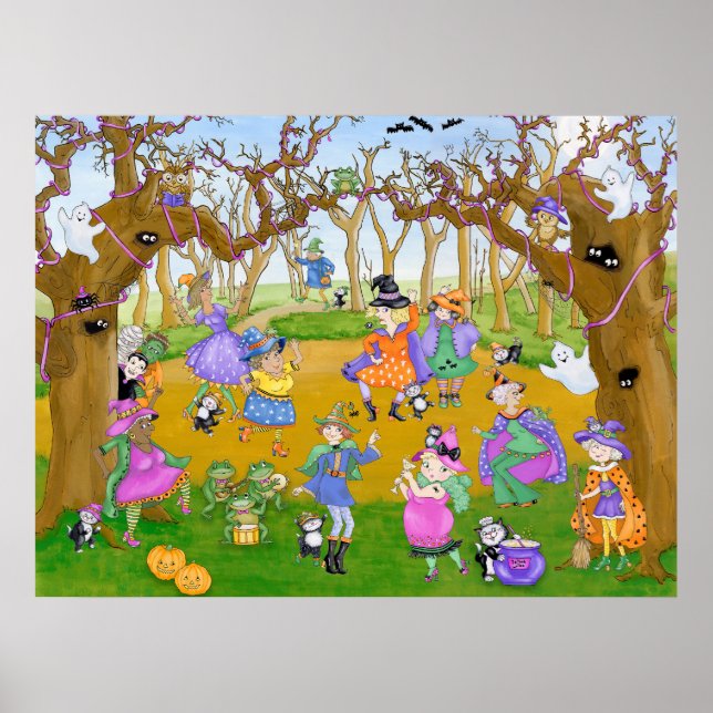 Halloween Hexen Tanzparty  Poster (Vorne)