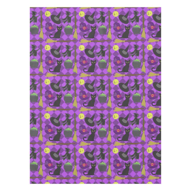 Halloween Hexen Tischdecke (Vorderseite)