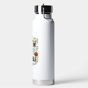 Halloween-Hexen-Typografie Braut Ein Wenig Ärger_1 Trinkflasche