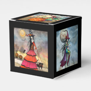 Halloween-Hexen und Fantasy-Kunst Gefallen-Box Geschenkschachtel