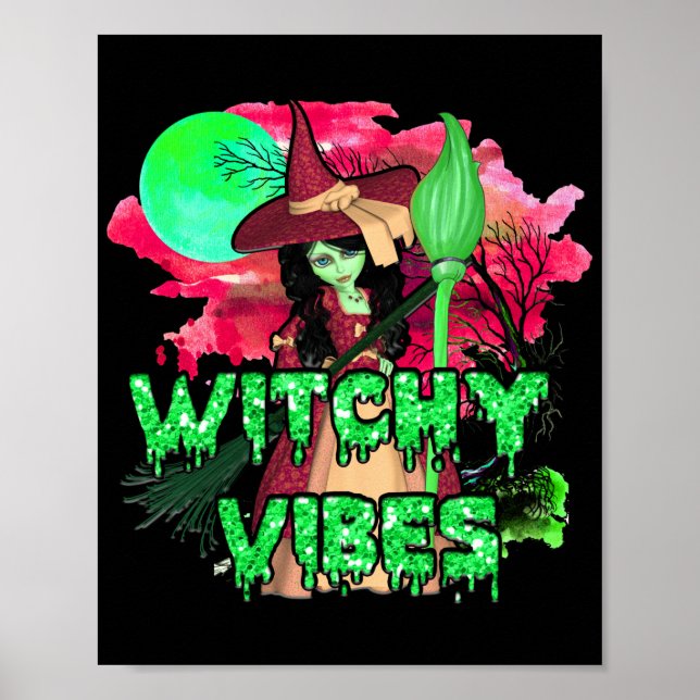 Halloween Hexen-Vibes Poster (Vorne)