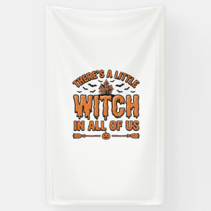 Halloween Hexen Zitat Vintage Vektor Design_1 Banner