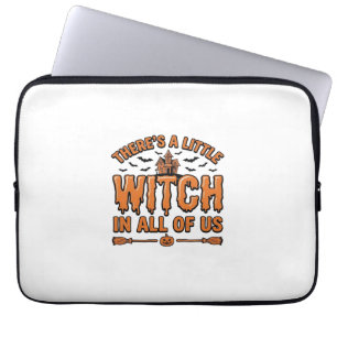 Halloween Hexen Zitat Vintage Vektor Design_1 Laptopschutzhülle
