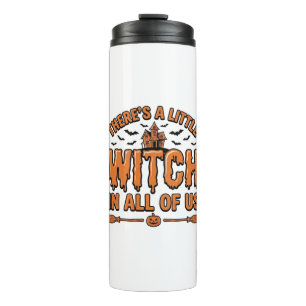 Halloween Hexen Zitat Vintage Vektor Design_1 Thermosbecher