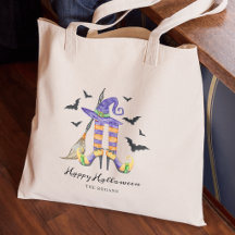 Halloween-Hexenbeine und -Hut