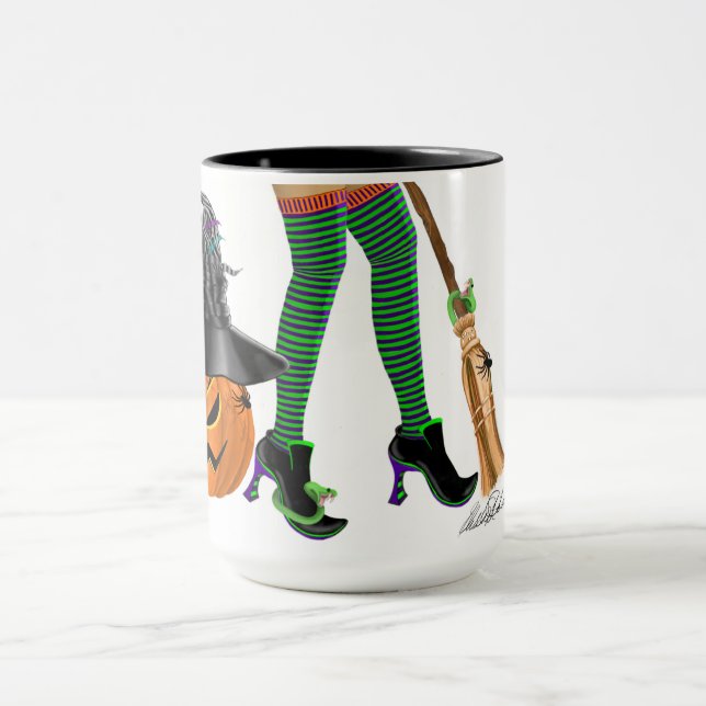 Halloween Hexenbeine und Schuhe, wenn die Schuhe p Tasse (Zentrum)