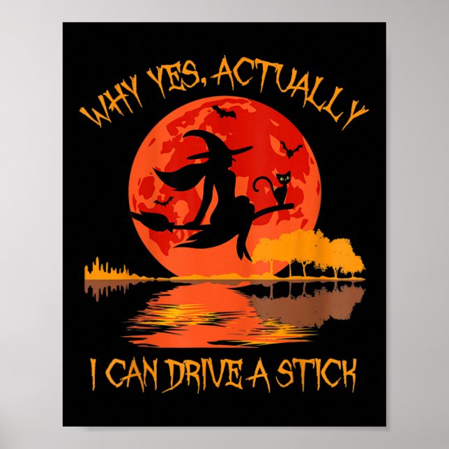 Halloween Hexengeschenke Warum ja eigentlich kann  Poster (Vorne)