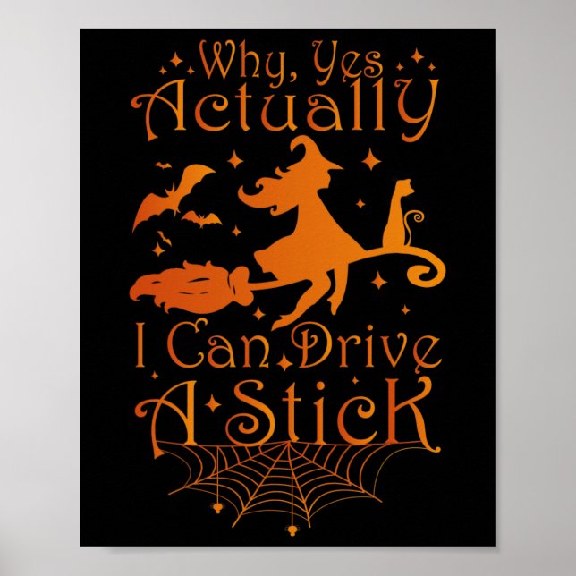 Halloween Hexengeschenke Warum ja eigentlich kann  Poster (Vorne)