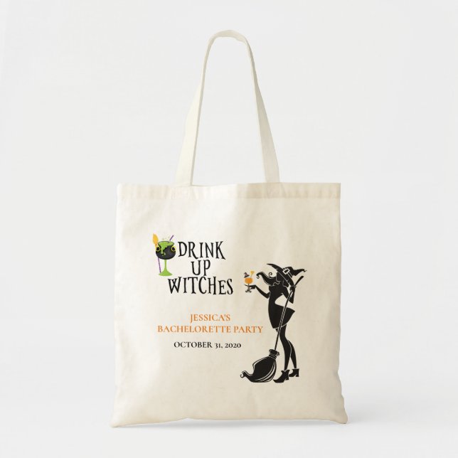 Halloween Hexengetränk Bachelorette Tragetasche (Vorne)