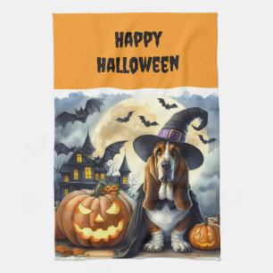 Halloween-Hexenhund-Küchentücher Geschirrtuch