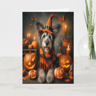 Halloween Hexenhund Süßer Herbst Karte