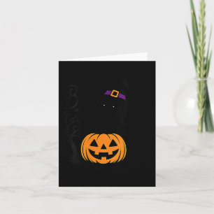 Halloween-Hexenhut für Frauen, schwarz, Pudel, spo Karte