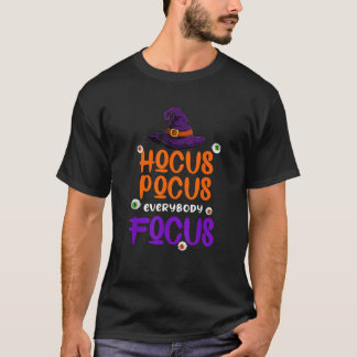 Halloween Hexenhut Lehrer Hokus Pokus Alle  T-Shirt