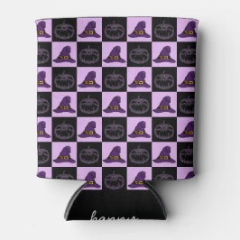 Halloween Hexenhut Pumpkin-Gesichtspunkt Spooky Mu Dosenkühler