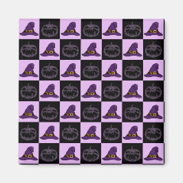 Halloween Hexenhut Pumpkin-Gesichtspunkt Spooky Mu Magnet