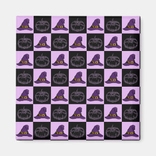 Halloween Hexenhut Pumpkin-Gesichtspunkt Spooky Mu Magnet