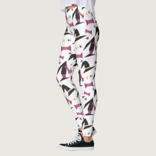 Halloween-Hexenhut-Süßigkeiten-Spinne Leggings