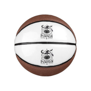 Halloween Hexenhut und Pumpkin Design Magic Art Mini Basketball