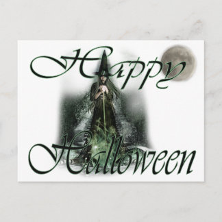 Halloween-Hexenkarte Postkarte