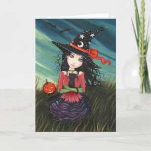 Halloween-Hexenkatze Karte von Molly Harrison