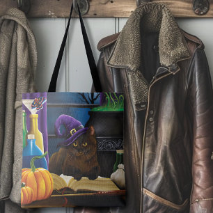 Halloween Hexenkatze Lila Magie