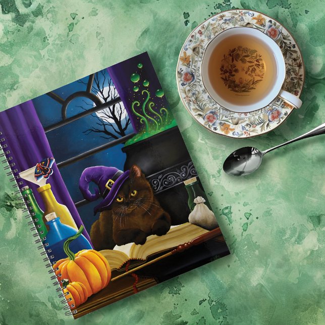 Halloween Hexenkatze Lila Magie Planer (Von Creator hochgeladen)