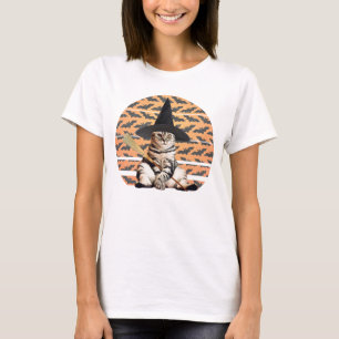 Halloween Hexenkatze T-Shirt