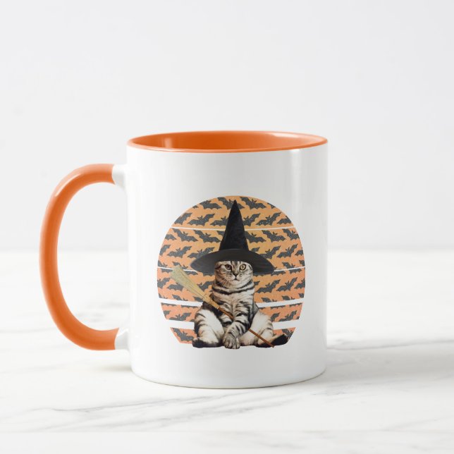 Halloween Hexenkatze Tasse (Links)
