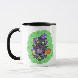 Halloween-Hexenkatze-Tasse Tasse