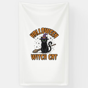 Halloween-Hexenkatze Vintage-Stich-Design_1 Banner