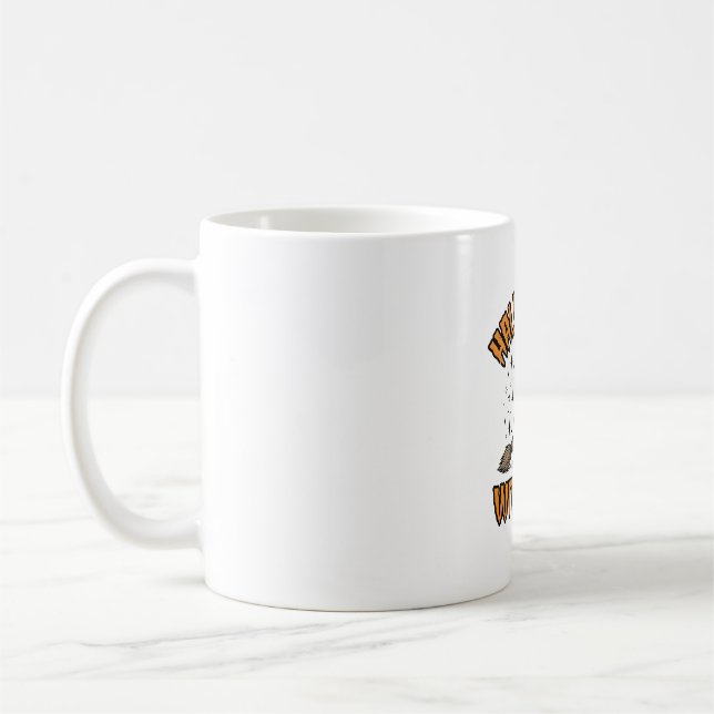 Halloween-Hexenkatze Vintage-Stichdesign_1 Kaffeetasse (Links)