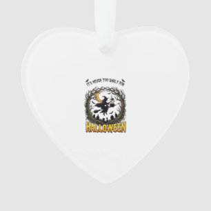 Halloween Hexenkessel Mond Friedhof Verdrehter Tre Ornament