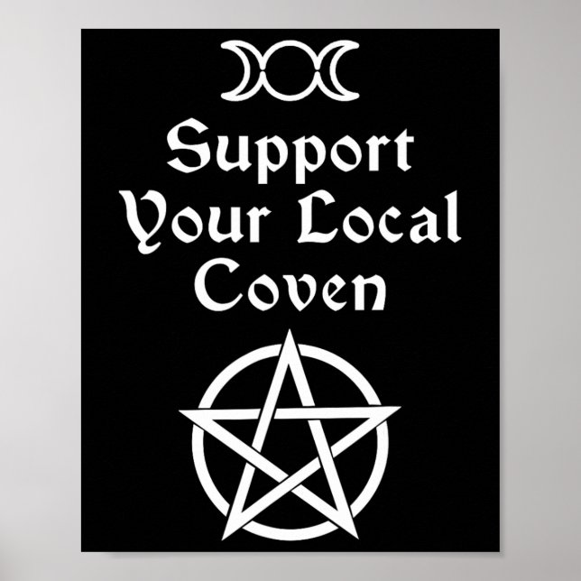 Halloween Hexenkleider Männer Frauen Poster (Vorne)