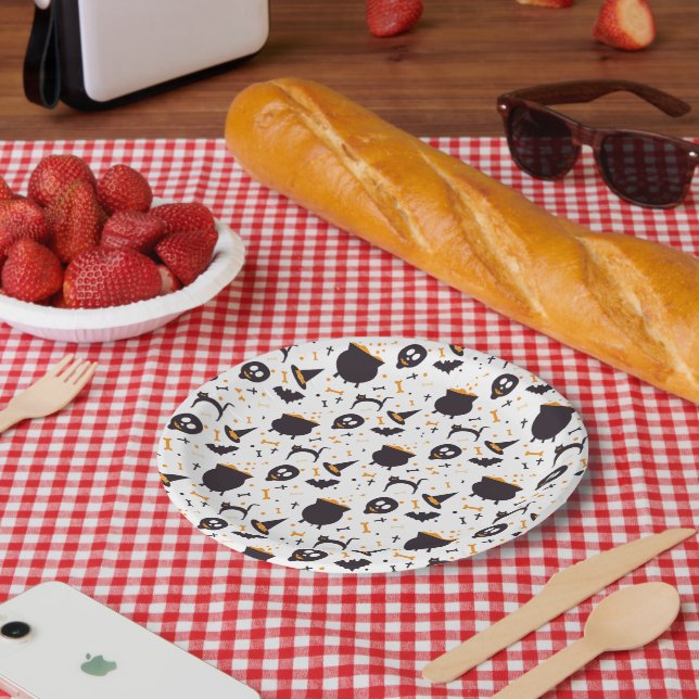 Halloween Hexenkraft Pappteller (Picknick)