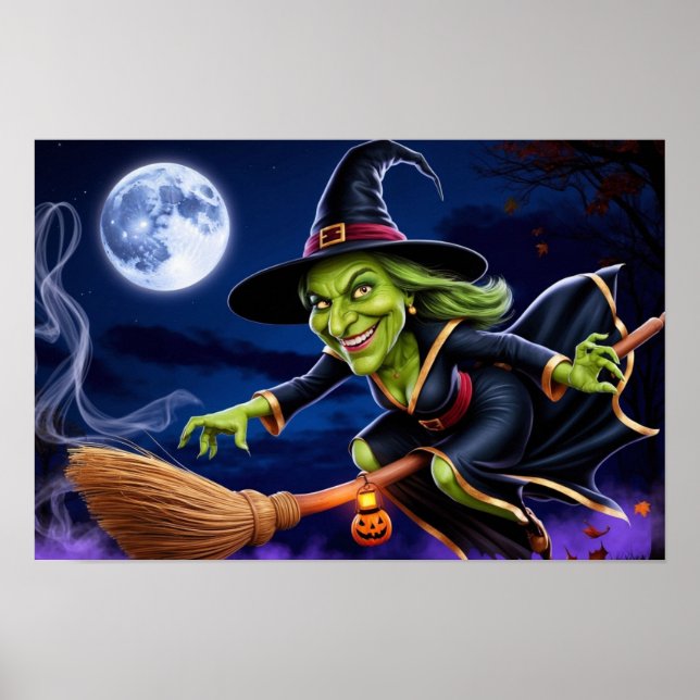 Halloween/Hexenposter Poster (Vorne)