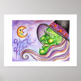 Halloween Hexenposter Poster