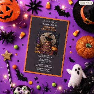 Halloween-Hexentrank-Kürbiskuchen-Geburtstagsfeier Einladung