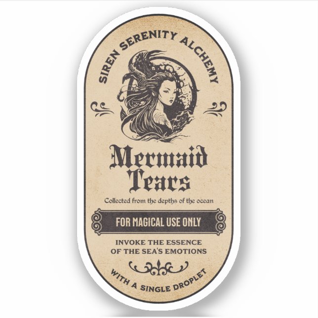 Halloween Hexentränke Apothekarflaschen-Etikett Aufkleber (Vorderseite)