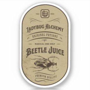 Halloween Hexentränke Apothekarflaschen-Etikett Aufkleber