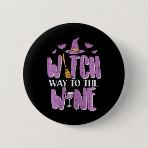 Halloween Hexenweg zur lustigen Pun Costume Party  Button