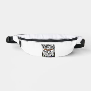 Halloween Hexenzone Vintage Friedhof Fledermaus De Bauchtasche
