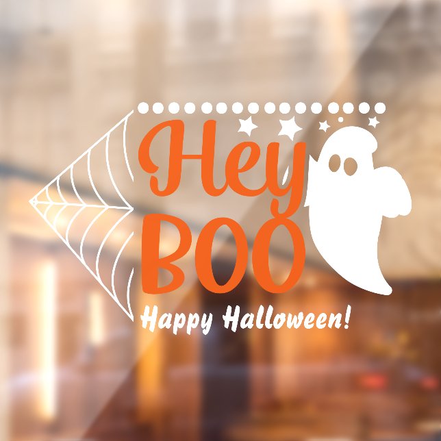 Halloween Hey Boo Ghost Fensteraufkleber (Blatt 2)