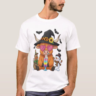Halloween Highland-Rind (2) T-Shirt