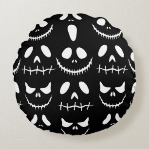 Halloween Hintergrund. Nahtloses Muster mit Halbwe Rundes Kissen