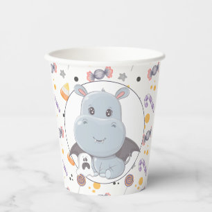 Halloween Hippopotamus Little Boo Baby Dusche Pappbecher