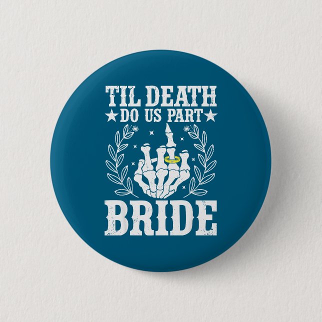 Halloween-Hochzeit bis dass der Tod uns scheidet B Button (Vorderseite)