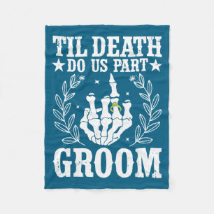 Halloween-Hochzeit bis dass der Tod uns scheidet B Fleecedecke